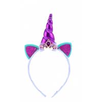 Dream Horse diadeem eenhoorn paars - thumbnail