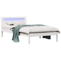 Bedframe Wit 100 x 200 cm Massief grenenhout - thumbnail