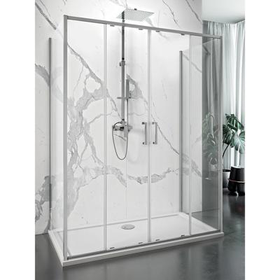 Douchecabine Lacus Stromboli Evo Aluminium profiel Chroom (alle maten x2 zijwanden) Douchecabine Lacus Stromboli Evo Aluminium profiel Chroom (alle maten x2 zijwanden)