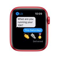 Apple Watch Series 6 OLED 40 mm Digitaal 324 x 394 Pixels Touchscreen Rood Wifi GPS - thumbnail