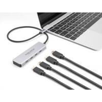 Delock 64231 USB 10 Gbps USB Type-C Hub met 4 x USB Type-C female met 35cm aansluitkabel - thumbnail