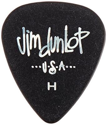Dunlop 483P03H Celluloid Black Pick Heavy plectrumset (12 stuks)