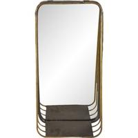 Clayre & Eef Spiegel 19x39 cm Koperkleurig Metaal Rechthoek Grote - thumbnail