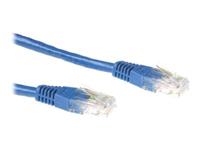 ACT Blauwe 3 meter U/UTP CAT6A patchkabels met RJ45 connectoren - thumbnail
