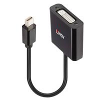 Lindy 41736 tussenstuk voor kabels Mini DisplayPort DVI-D Zwart - thumbnail
