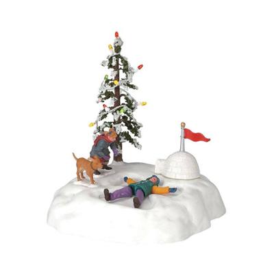 Lemax angel's wings bewegend kerstdorp tafereel 2004