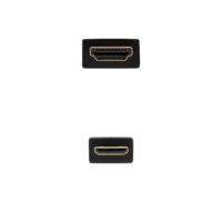 Kabel HDMI naar Mini HDMI NANOCABLE 10.15.0902 1,8 m Zwart 1,8 m - thumbnail