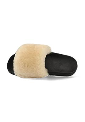 Warmbat Pantoffels Barlee BLE347026 Camel Zwart / Bruin-40 maat 40
