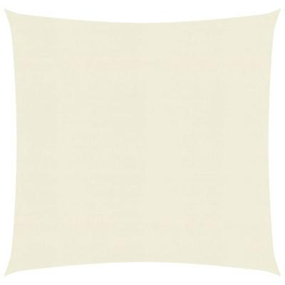 Zonnezeil 160 g/m² 2,5x2,5 m HDPE crèmekleurig