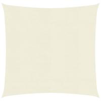 Zonnezeil 160 g/m² 2,5x2,5 m HDPE crèmekleurig - thumbnail