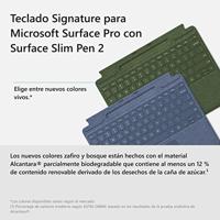Microsoft Surface 8X6-00132 teclado para móvil verde Microsoft Cover Port Español - thumbnail