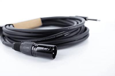 Cordial EM 10 MP XLR Verbindingskabel [1x XLR-stekker 3-polig - 1x Jackplug male 6,3 mm (mono)] Zwart