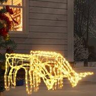 VidaXL Kerstfiguur rendier 2 st 73x31x45 cm warmwit - thumbnail