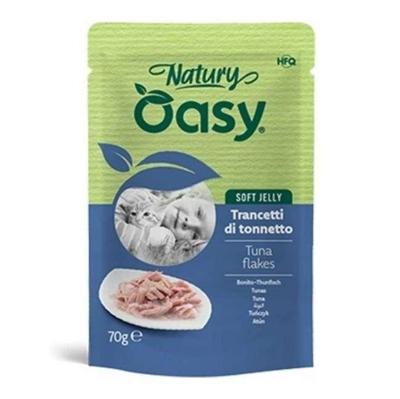 OASY Natury Soft Jelly Tuna flakes - nat kattenvoer - 70g