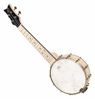 Ortega OUBJE90-MA-L Left-handed Banjolele Natural elektrisch-akoestische linkshandige banjolele - thumbnail