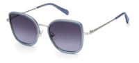 Fossil zonnebril 2104/G/S dames cat.3 wayfarer staal zilver/paars - thumbnail
