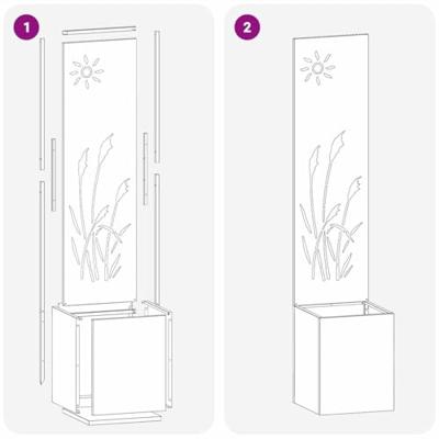 VidaXL Tuin privacy screen zilver 32 x 140 cm gegalvaniseerd staal VidaXL Tuin privacy screen zilver 32 x 140 cm gegalvaniseerd staal
