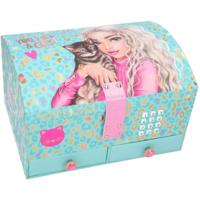 TOPModel sieradendoos meisjes 20 x 15,7 cm turquoise/roze - thumbnail