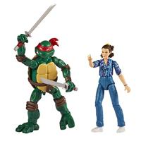 Teenage Mutant Ninja Turtles & Stranger Things Action Figure Double Pack - Leonardo & Eleven - thumbnail