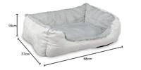 Beeztees Ligbed baboo grijs 48x37x18cm - thumbnail