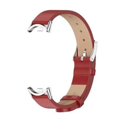 PU leren bandje - Rood - Xiaomi Smart Band 8 & 9 PU leren bandje - Rood - Xiaomi Smart Band 8 & 9