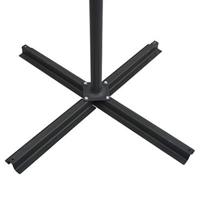 VidaXL Zweefparasol met led en stalen paal 250x250 cm antracietkleurig