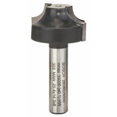 Bosch Accessoires Profielfrees E 8 mm, R1 6,3 mm, D 25,4 mm, L 14,3 mm, G 46 mm 1st - 2608628355 - thumbnail