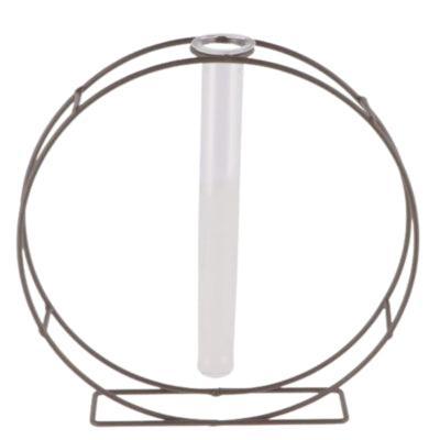 Daan Kromhout Rek met reageerbuis metaal grijs 22,5 cm | 12 stuks