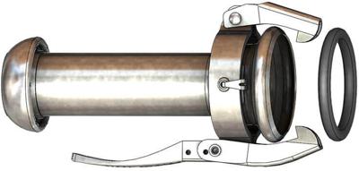 Dallai verloopstuk M-deel x V-deel - type C - verzinkt - 108 x 159mm