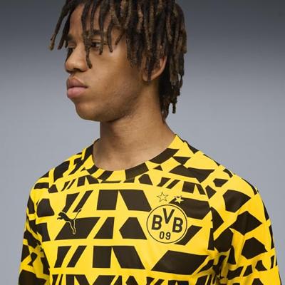 PUMA Borussia Dortmund Pre-Match Trainingsshirt 2025-2026 Geel Zwart