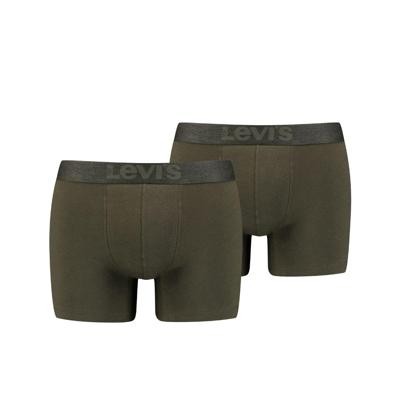 Levi's Boxershorts Melange WB Organic Cotton 2-pack Khaki-XL