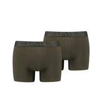Levi's Boxershorts Melange WB Organic Cotton 2-pack Khaki-XL - thumbnail