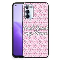 OPPO Reno5 5G | Find X3 Lite | Telefoon Hoesje | Flowers Pink DTMP - thumbnail