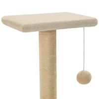 VidaXL Kattenkrabpaal met sisal krabpalen 65 cm beige - thumbnail
