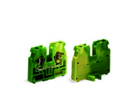 WAGO 869-357 Doorgangsklem Veerklem Groen, Geel 100 stuk(s) - thumbnail