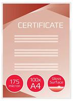 GBC A4 lamineerhoezen glanzend 2x175 micron 100 stuks - thumbnail