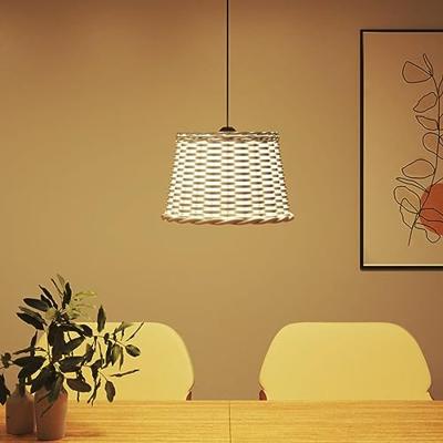VidaXL Plafondlampenkap ø40x26 cm wicker wit