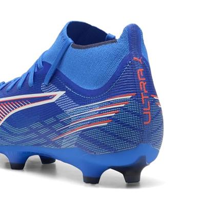 PUMA Ultra 6 Match+ High Gras / Kunstgras Voetbalschoenen (MG) Blauw Wit Felrood