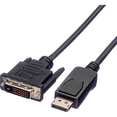 VALUE DisplayPort Kabel DP Male - DVI (24+1) Male, LSOH, zwart, 3 m VALUE DisplayPort Kabel DP Male - DVI (24+1) Male, LSOH, zwart, 3 m