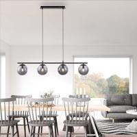 Just Light Zwarte hanglampBig Widow 4-lichts - 14604-18 - thumbnail