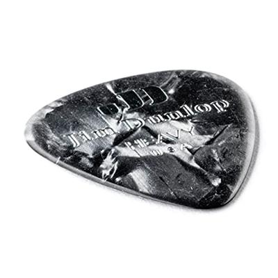 Dunlop 483P02H Celluloid Shell Pick Perloid Heavy plectrumset (12 stuks)