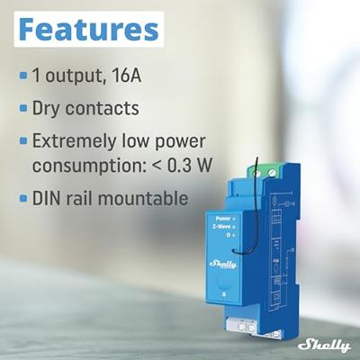 Shelly Shelly Qubino Wave PRO 1 DIN-railrelais Z-Wave