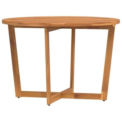 Tuintafel rond Ø110x75 cm massief acaciahout