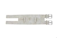 Horlogeband Universeel UI30 Onderliggend Leder Wit 24mm - thumbnail