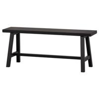 WOOOD Eetkamerbank 'Imme' Grenenhout 110cm, kleur Zwart - thumbnail