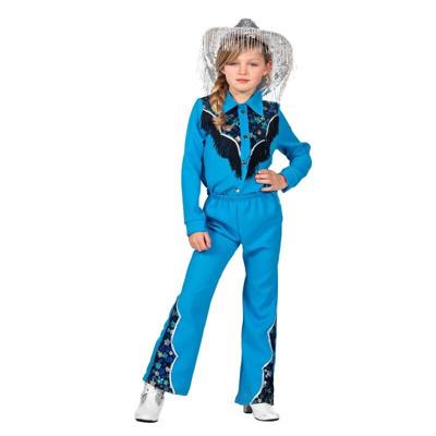Glamorous Western Outfit Blauw Meisjes Premium