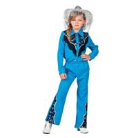 Glamorous Western Outfit Blauw Meisjes Premium - thumbnail