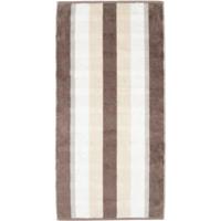 Cawö Cawo Noblesse Stripes Gastendoekje 30x50 walnuss - thumbnail