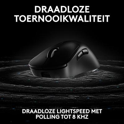Logitech G PRO X SUPERLIGHT 2 DEX Zwart Draadloze Gaming muis