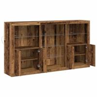 Dressoir Oud hout 181,5 x 37 x 100 cm Bewerkt hout - thumbnail